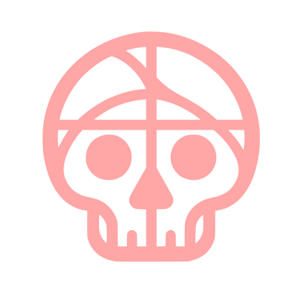 Abstract Skull Logo #ffa6a6