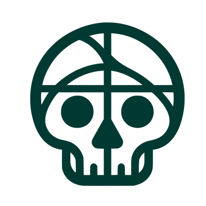 Abstract Skull Logo #003932