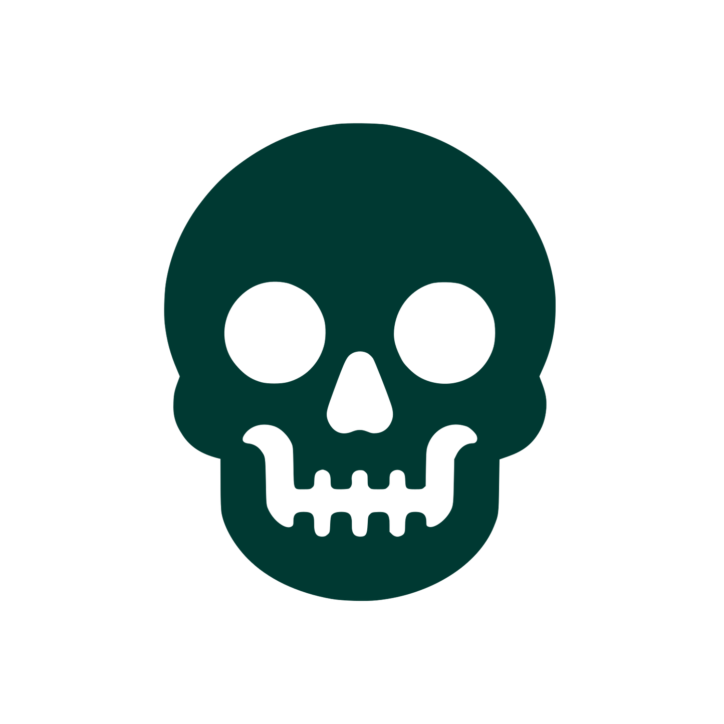 Skull Symbol Logo #003932