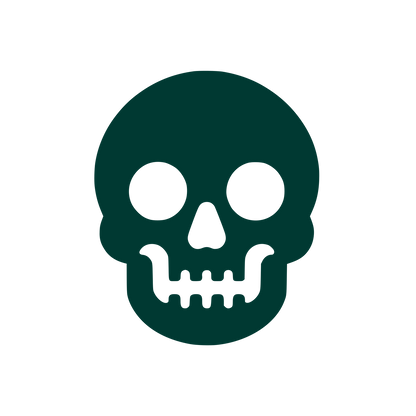 Skull Symbol Logo #003932