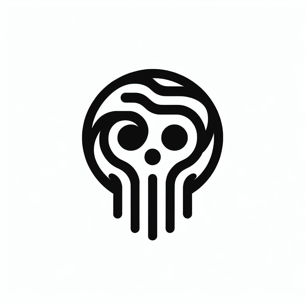 Abstract Skull Logo