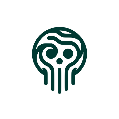 Abstract Skull Logo #003932