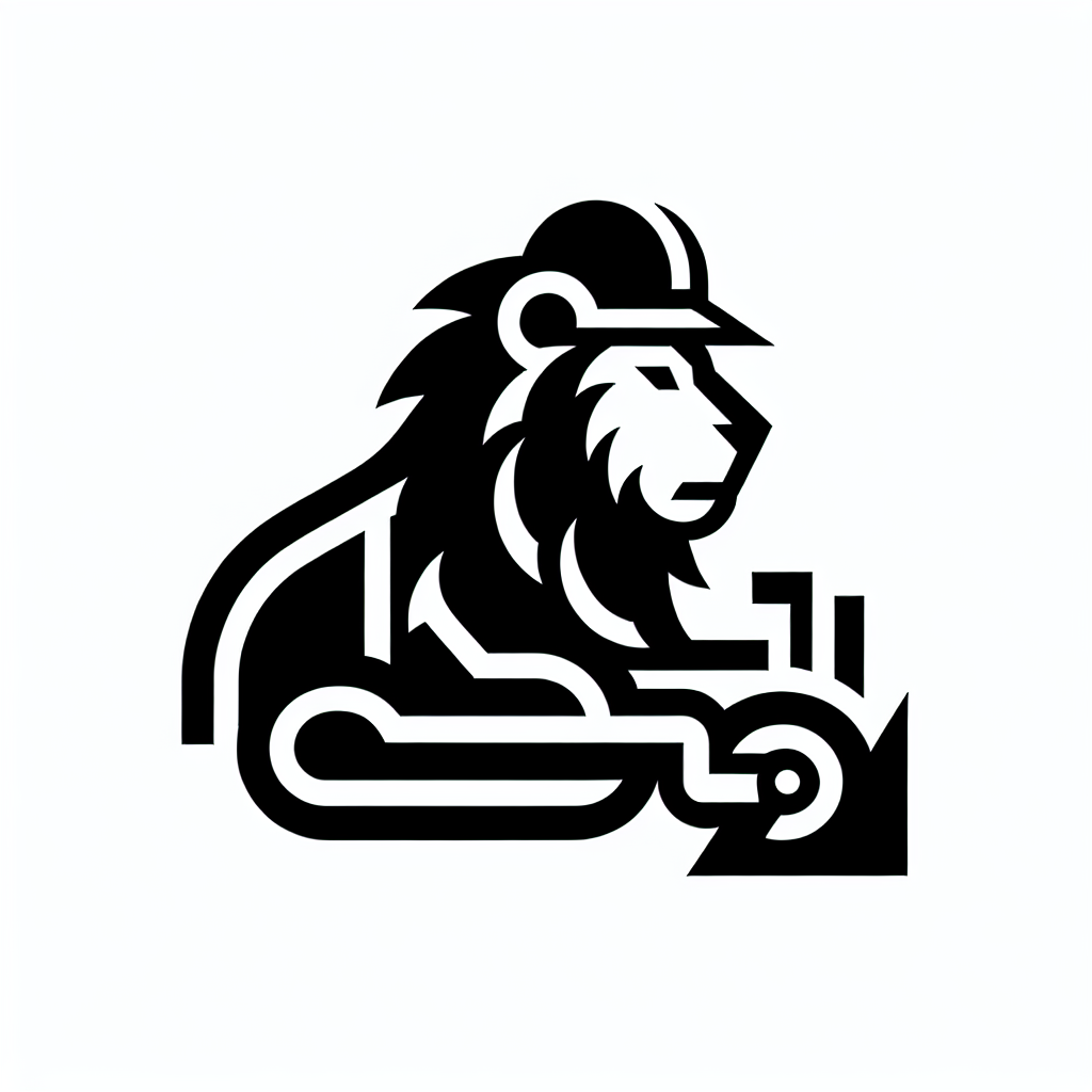 Lion Gear Emblem Logo
