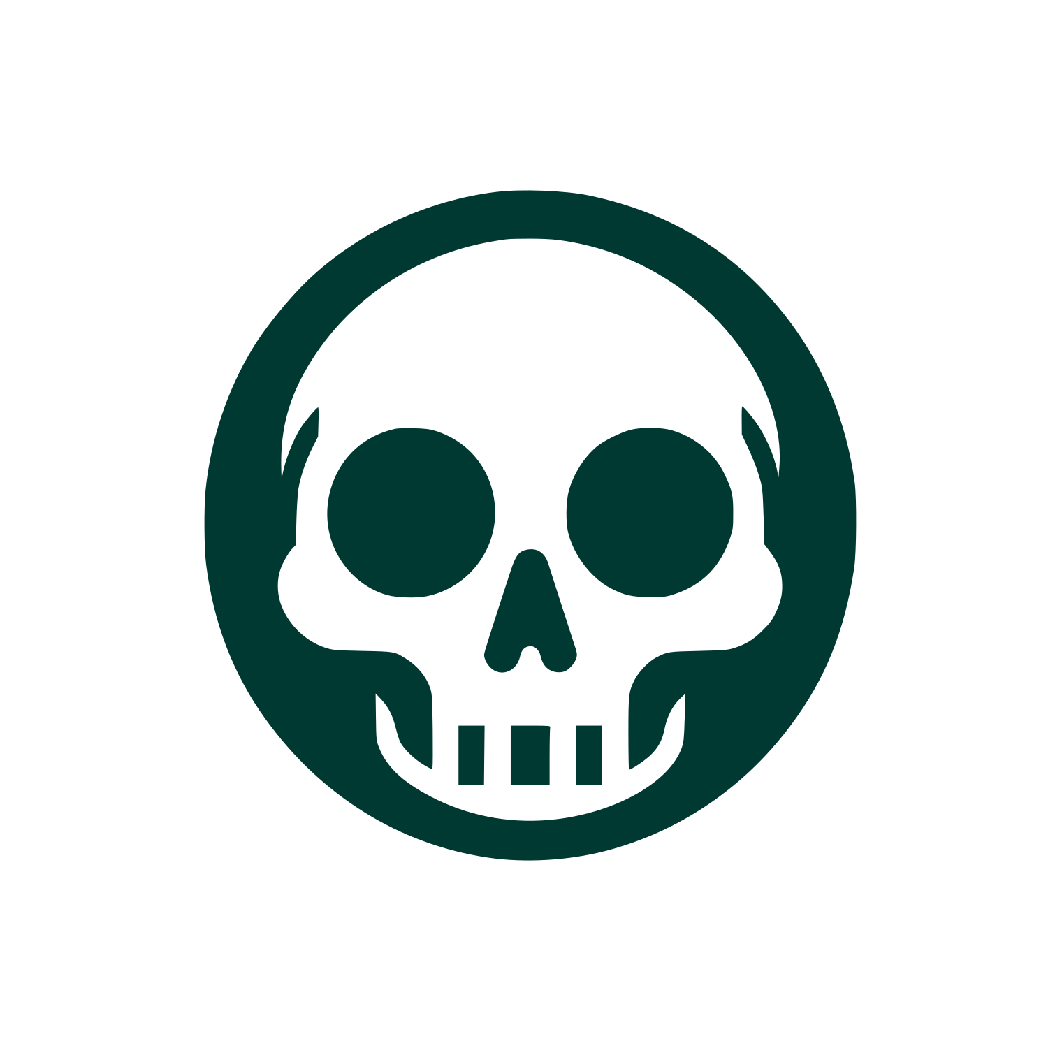 Skull Logo Design #003932