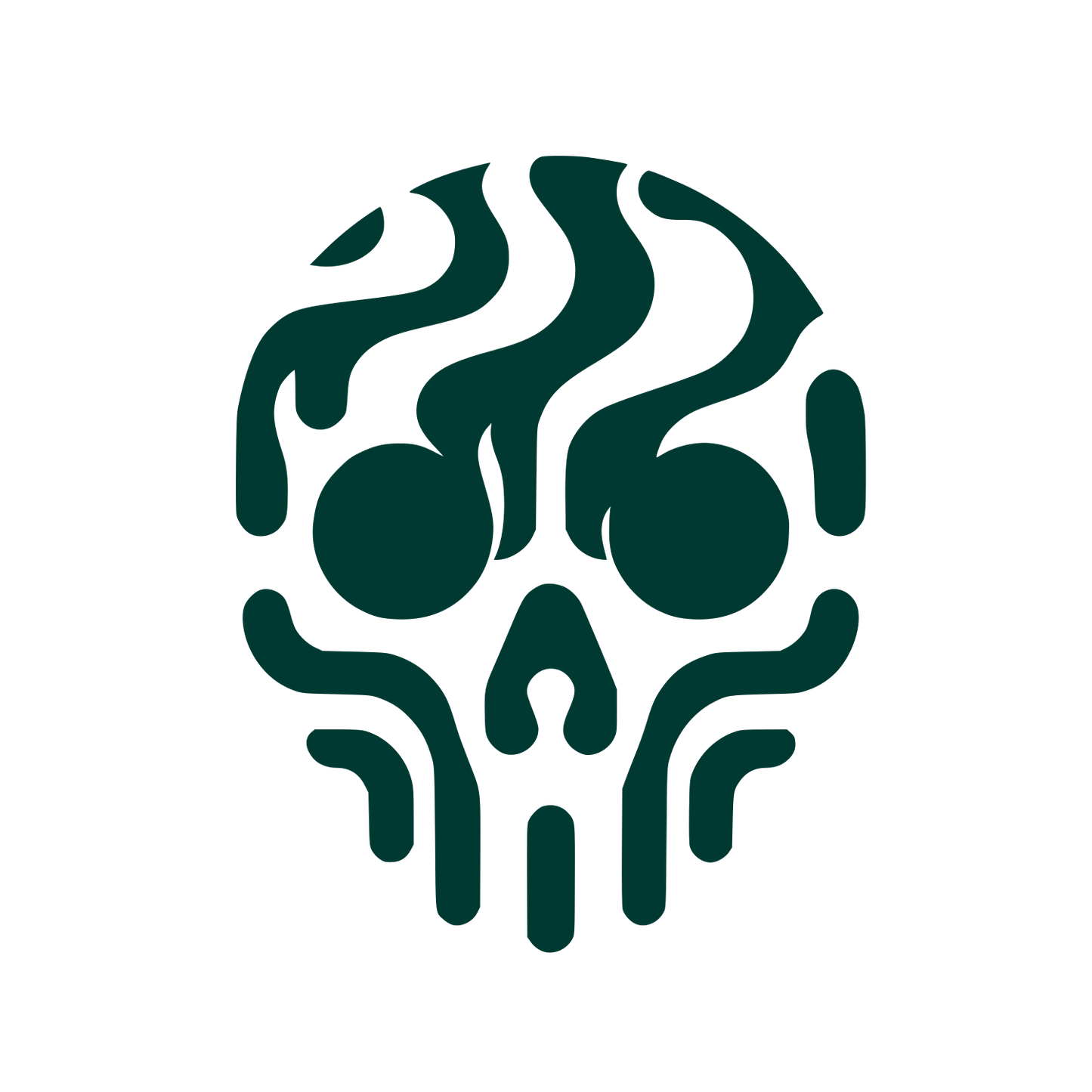 Skull Logo #003932