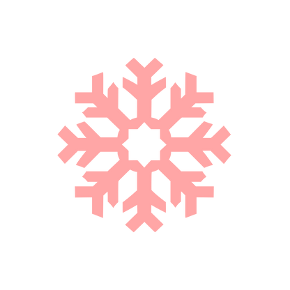 Snowflake Logo Design #ffa6a6