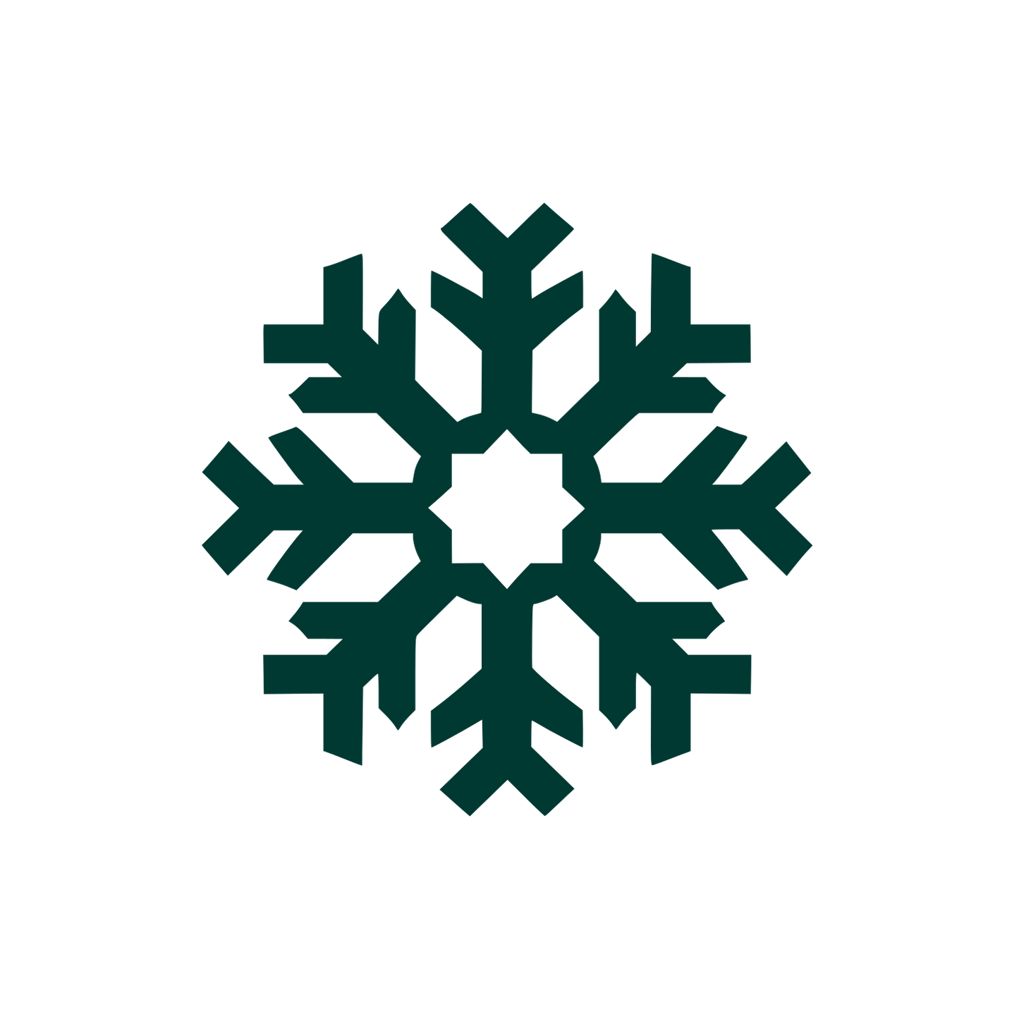 Snowflake Logo Design #003932