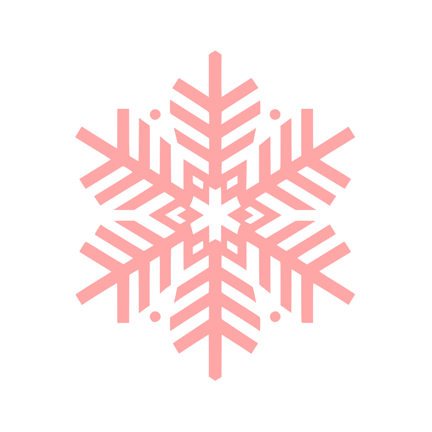 Snowflake Logo #ffa6a6