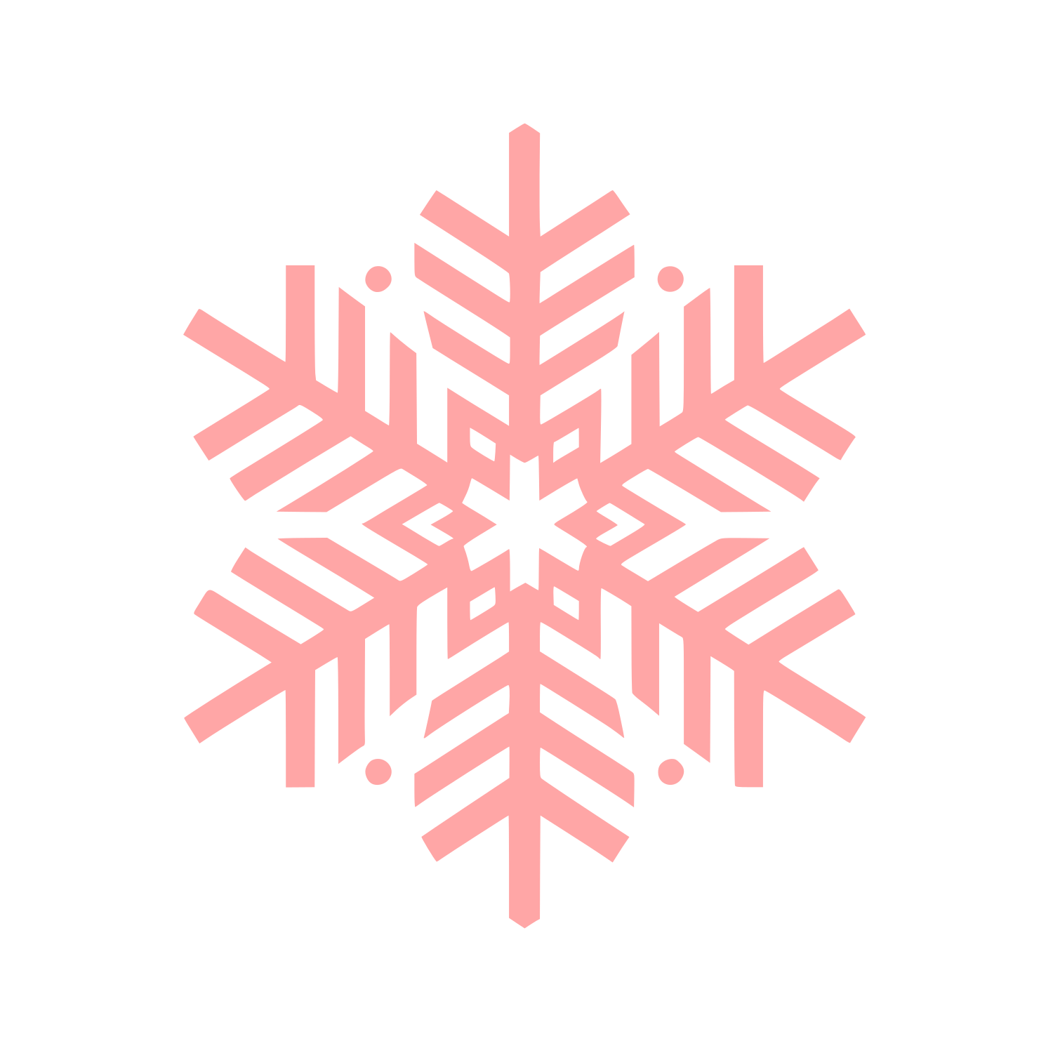 Snowflake Logo #ffa6a6