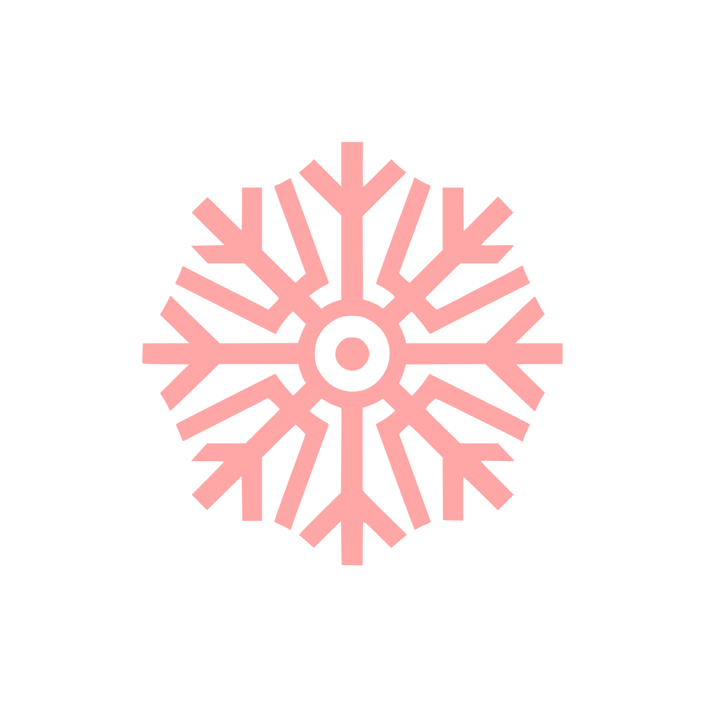 Snowflake Logo #ffa6a6