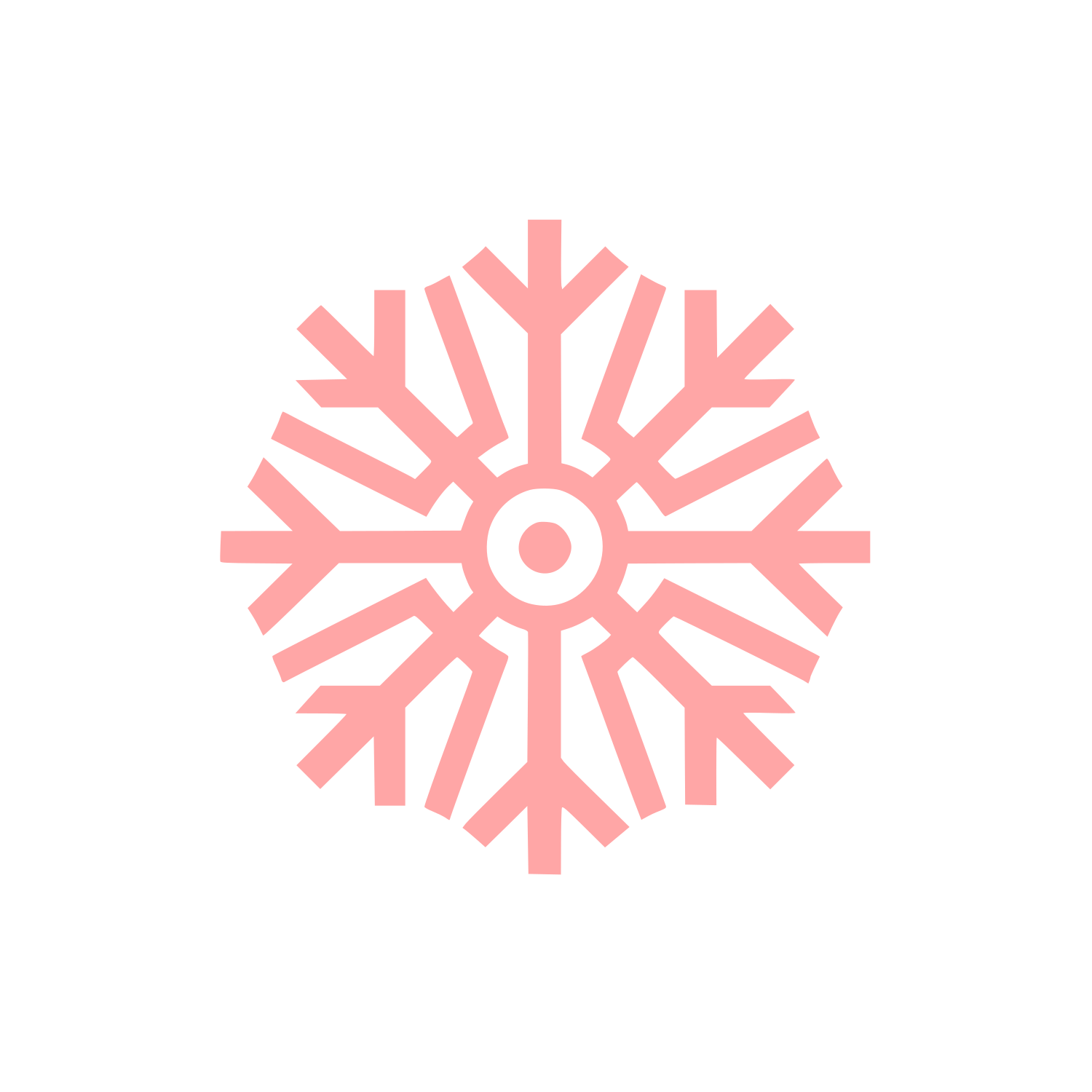 Snowflake Logo #ffa6a6