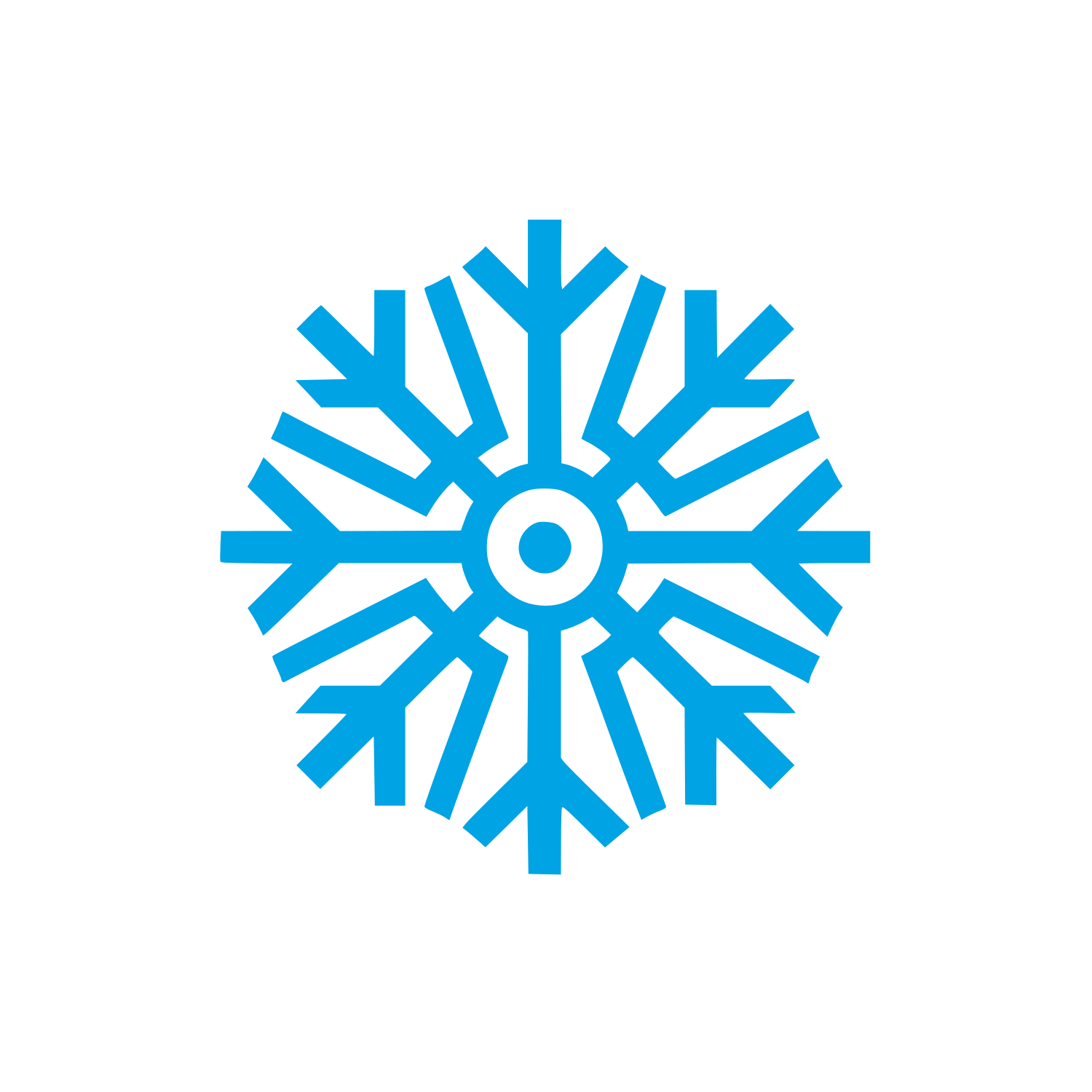 Snowflake Logo #00a3e4