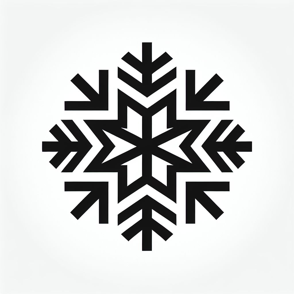 Snowflake Geometric Logo