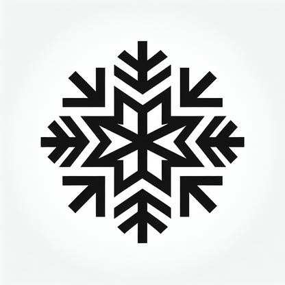 Snowflake Geometric Logo
