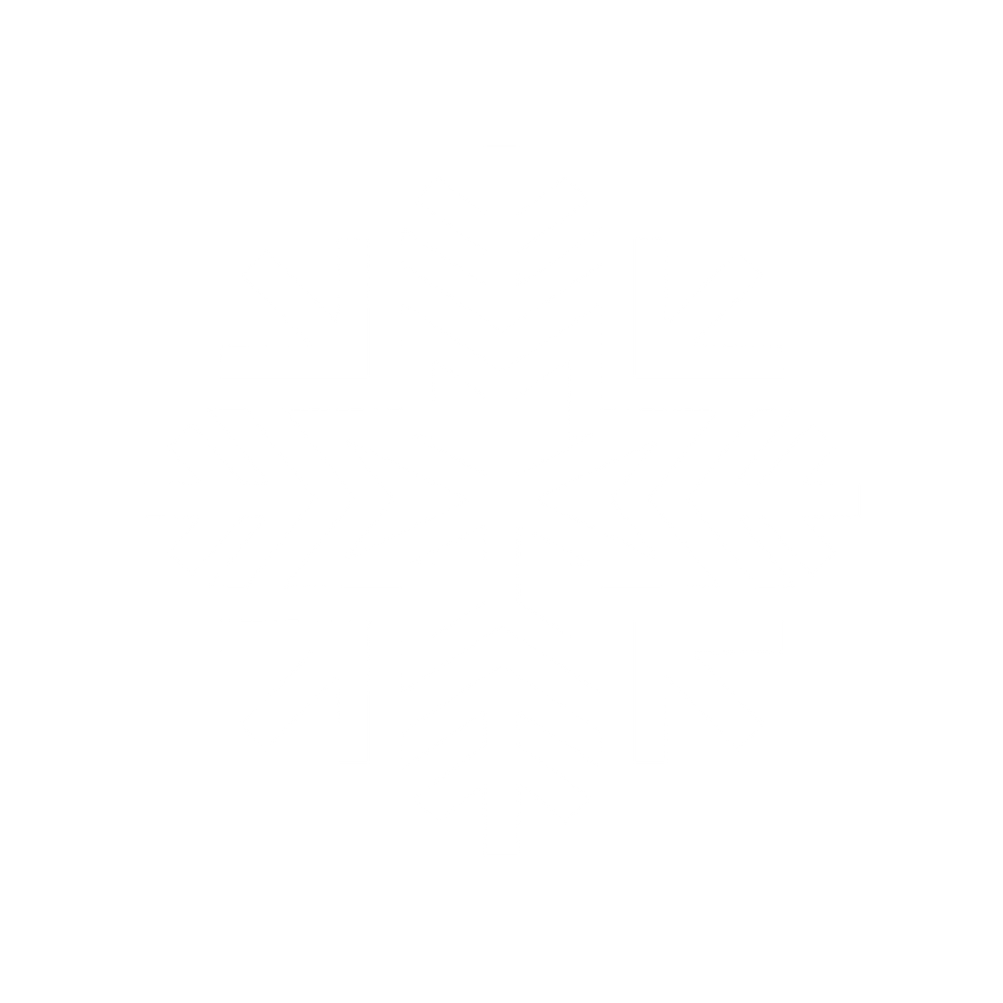 Snowflake Geometric Logo #ffffff