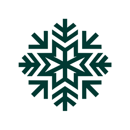 Snowflake Geometric Logo #003932