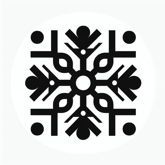 Symmetric Snowflake Logo