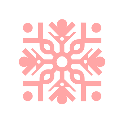 Symmetric Snowflake Logo #ffa6a6