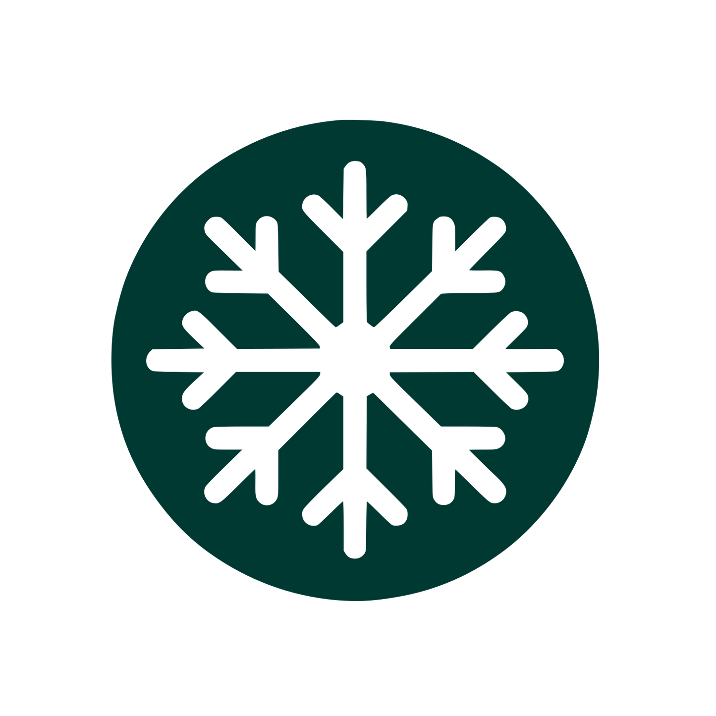 Snowflake Logo Design #003932