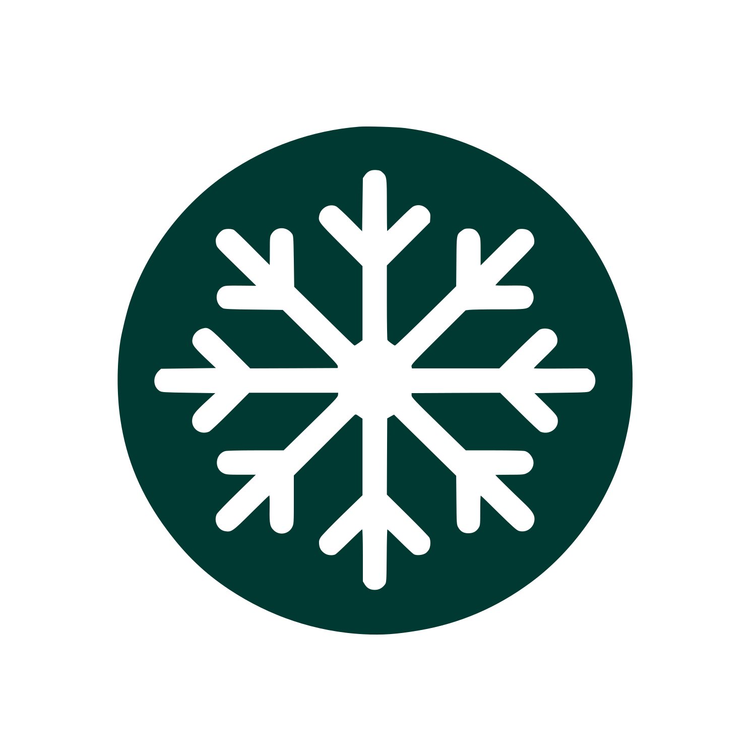 Snowflake Logo Design #003932