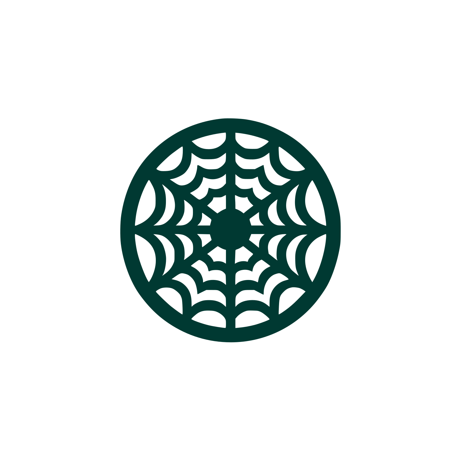 Web Circular Logo #003932