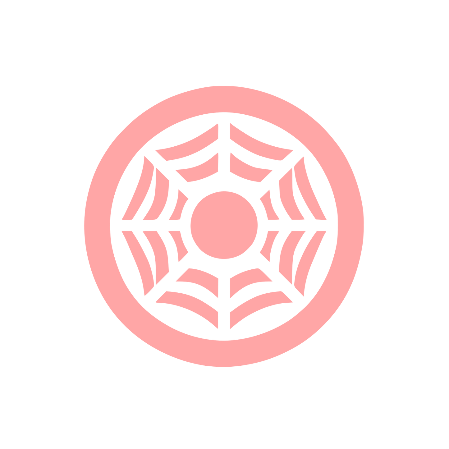 Spider Web Logo #ffa6a6