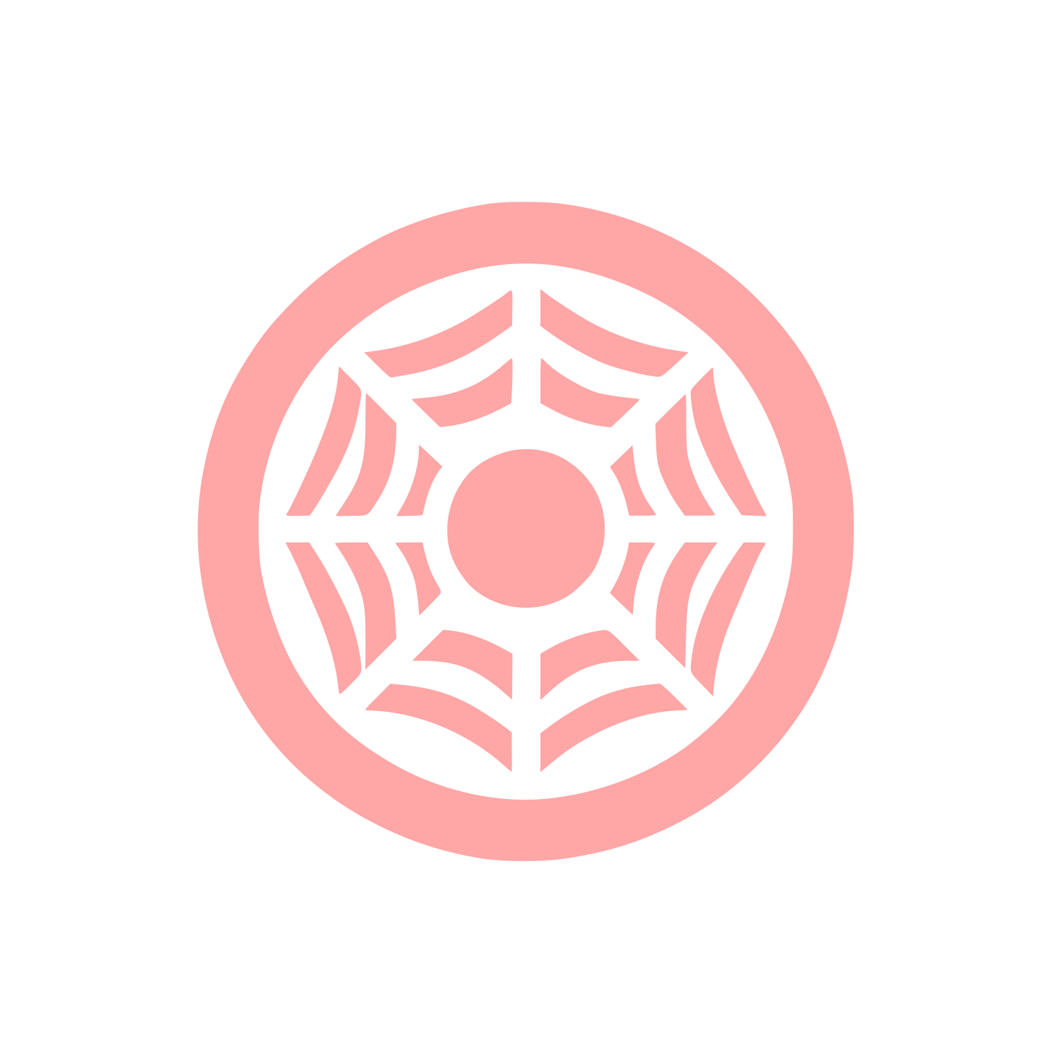 Spider Web Logo #ffa6a6