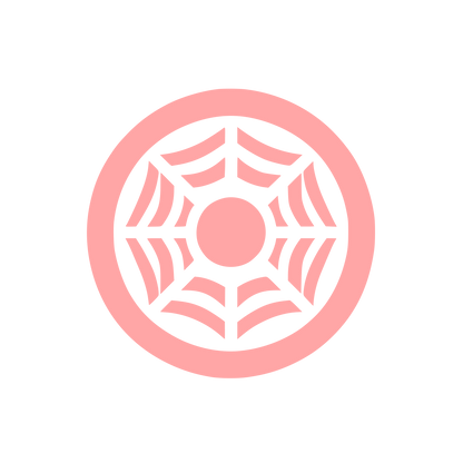 Spider Web Logo #ffa6a6