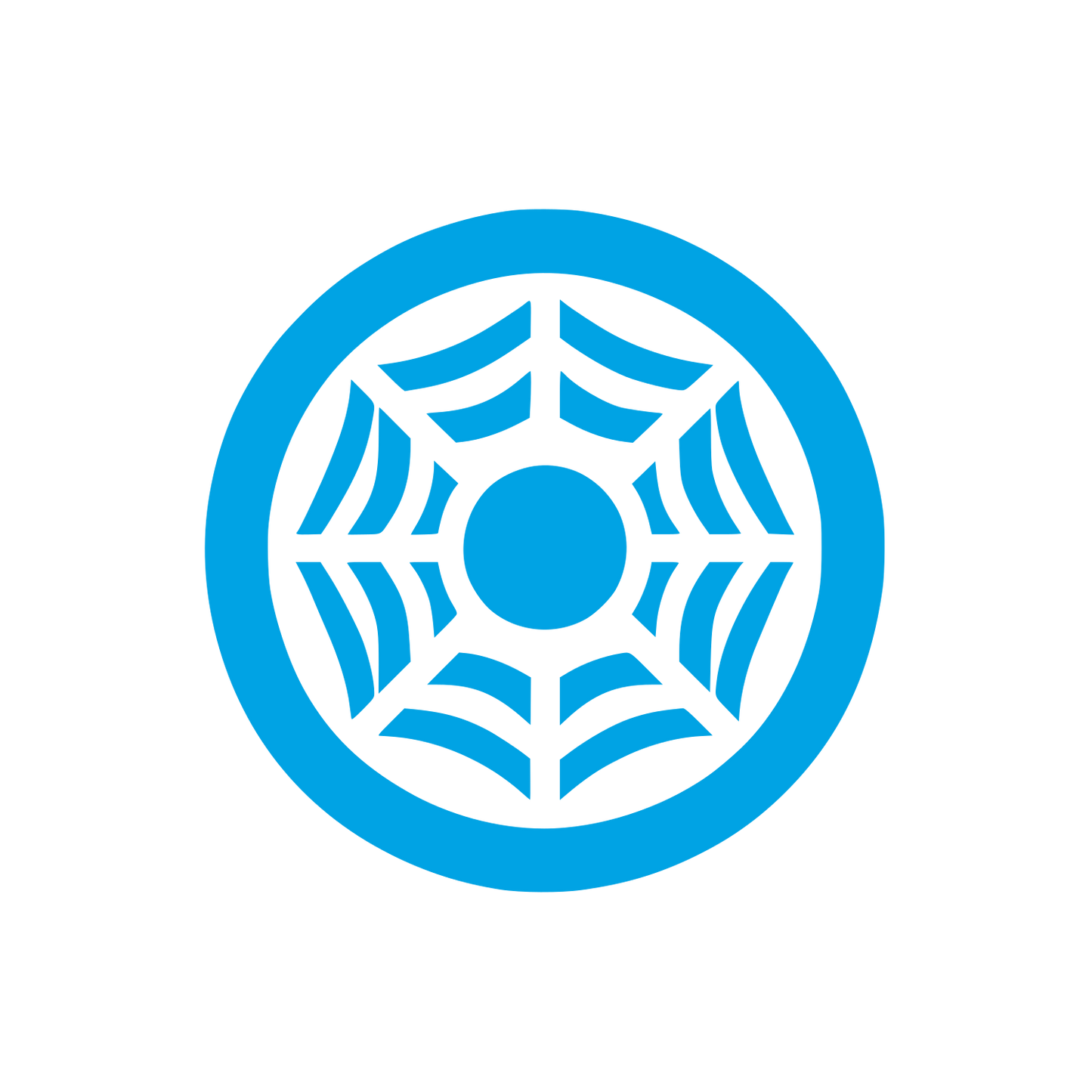 Spider Web Logo #00a3e4