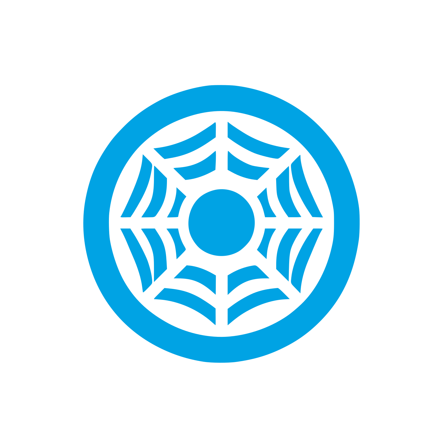 Spider Web Logo #00a3e4