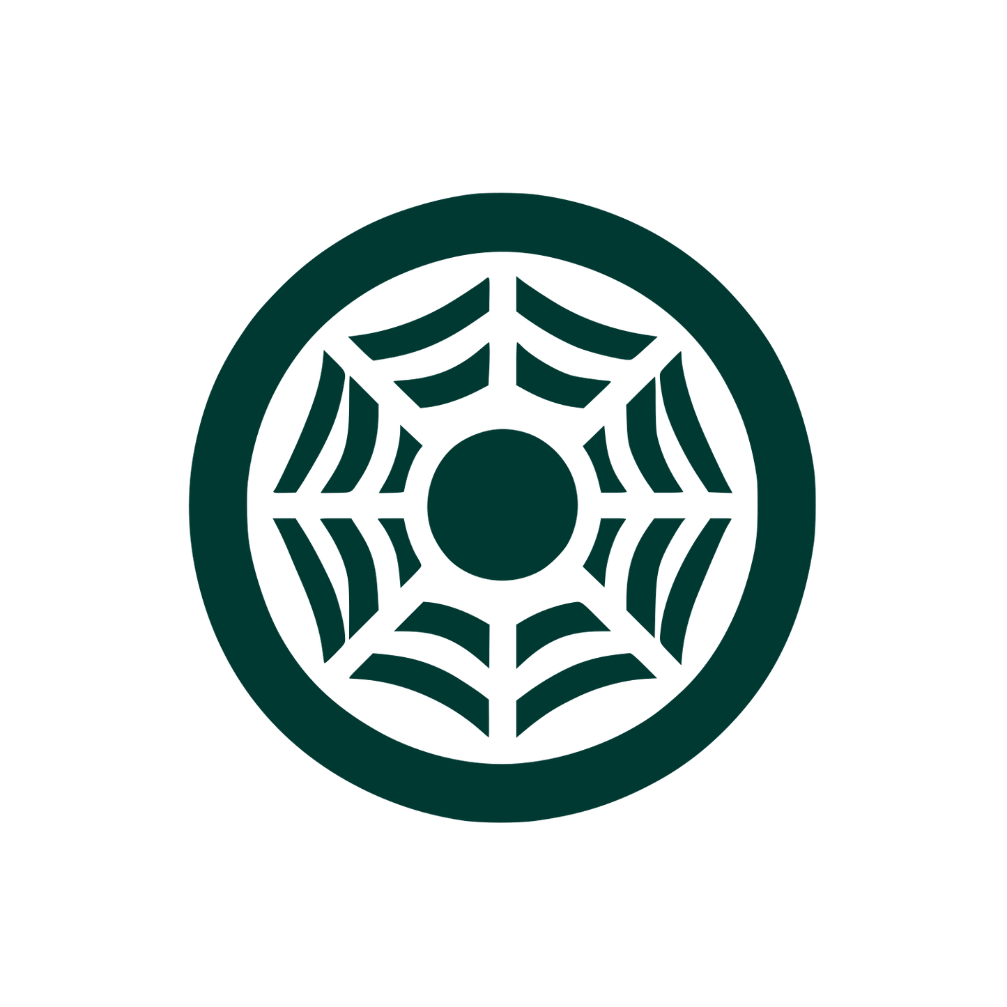 Spider Web Logo #003932