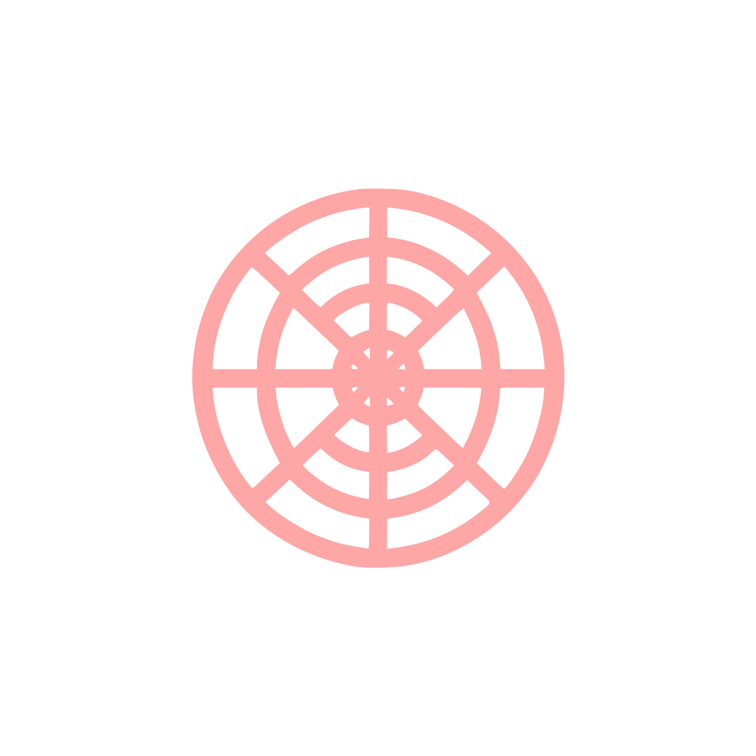 Spider Web Grid Logo #ffa6a6