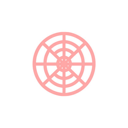 Spider Web Grid Logo #ffa6a6