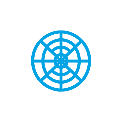 Spider Web Grid Logo #00a3e4
