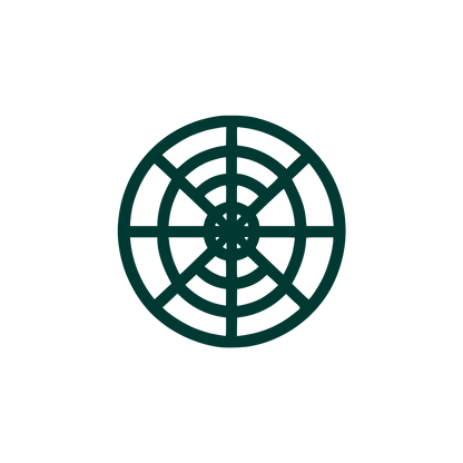 Spider Web Grid Logo #003932