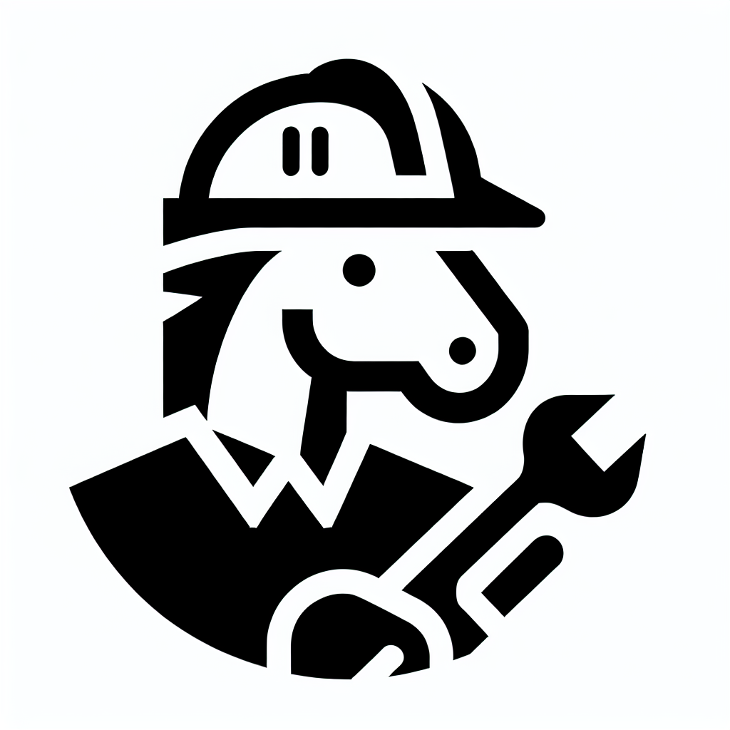 Horse Hard Hat Wrench Logo