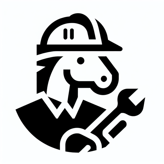 Horse Hard Hat Wrench Logo