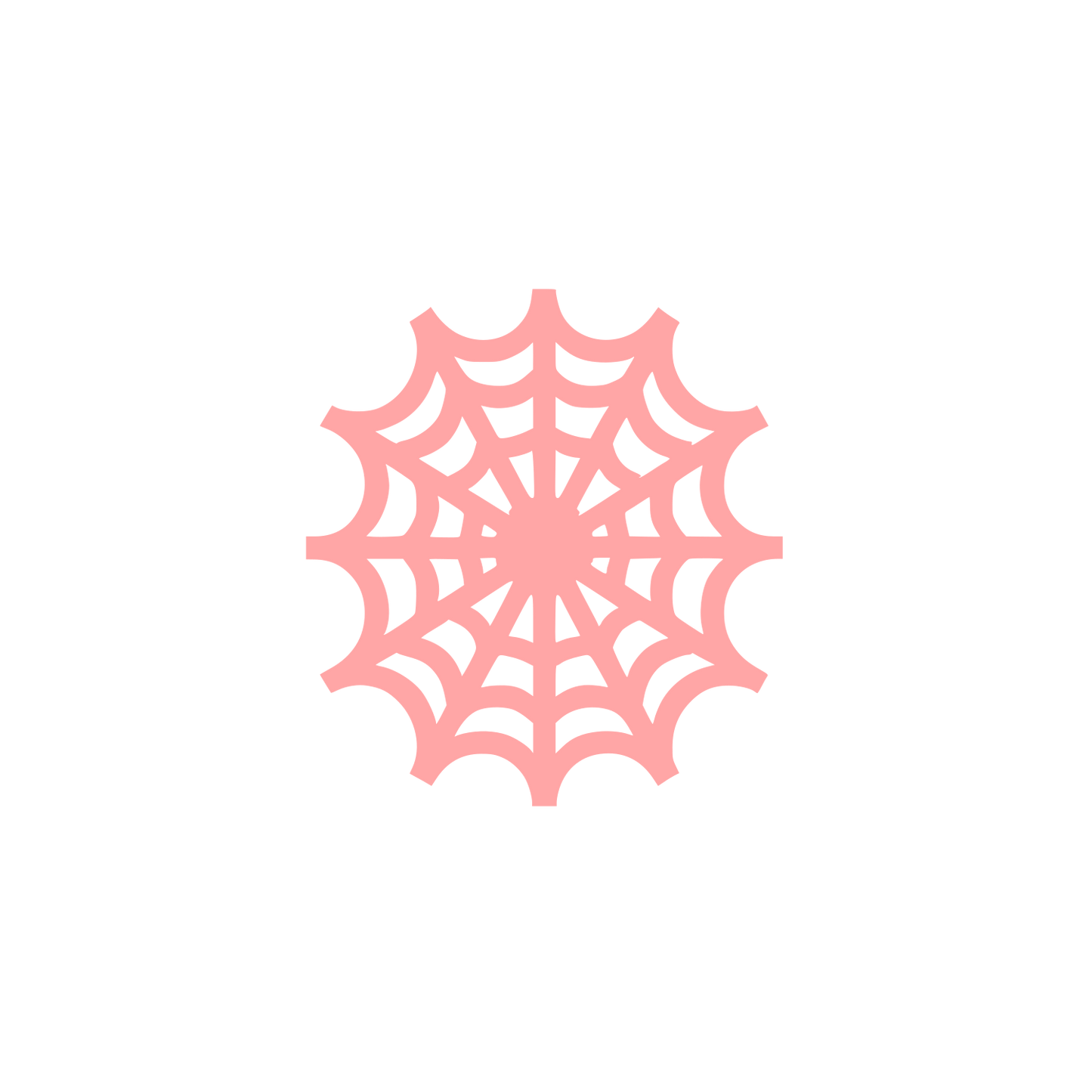 Spider Web Logo #ffa6a6