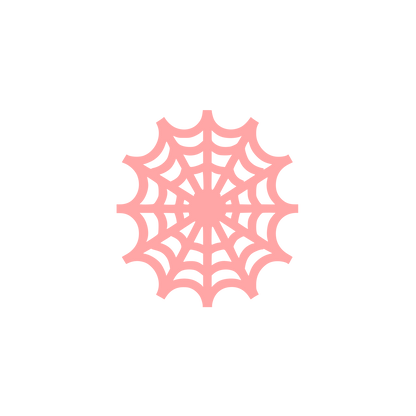 Spider Web Logo #ffa6a6