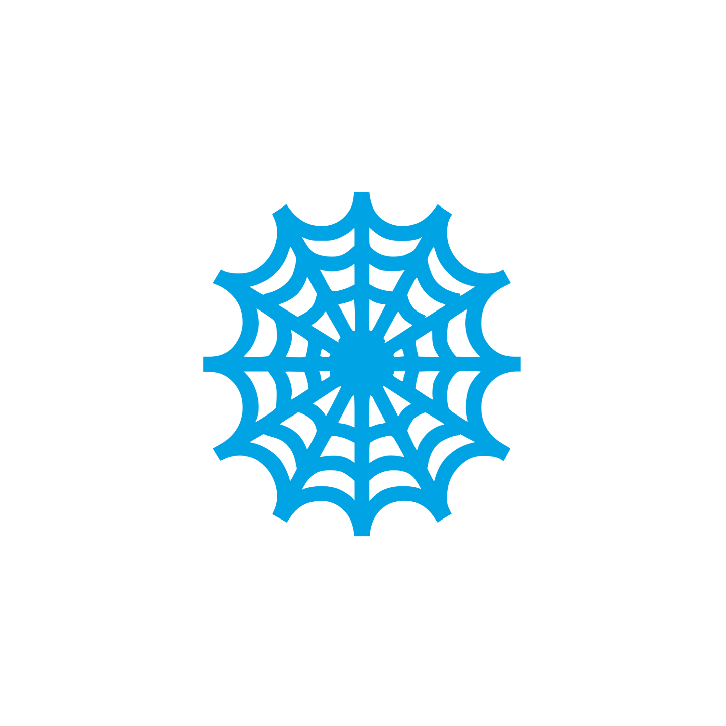 Spider Web Logo #00a3e4
