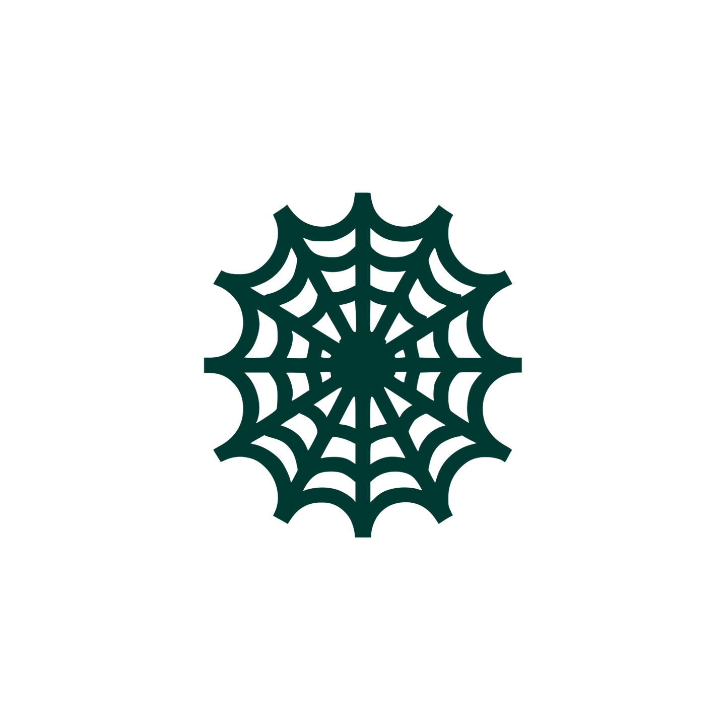 Spider Web Logo #003932