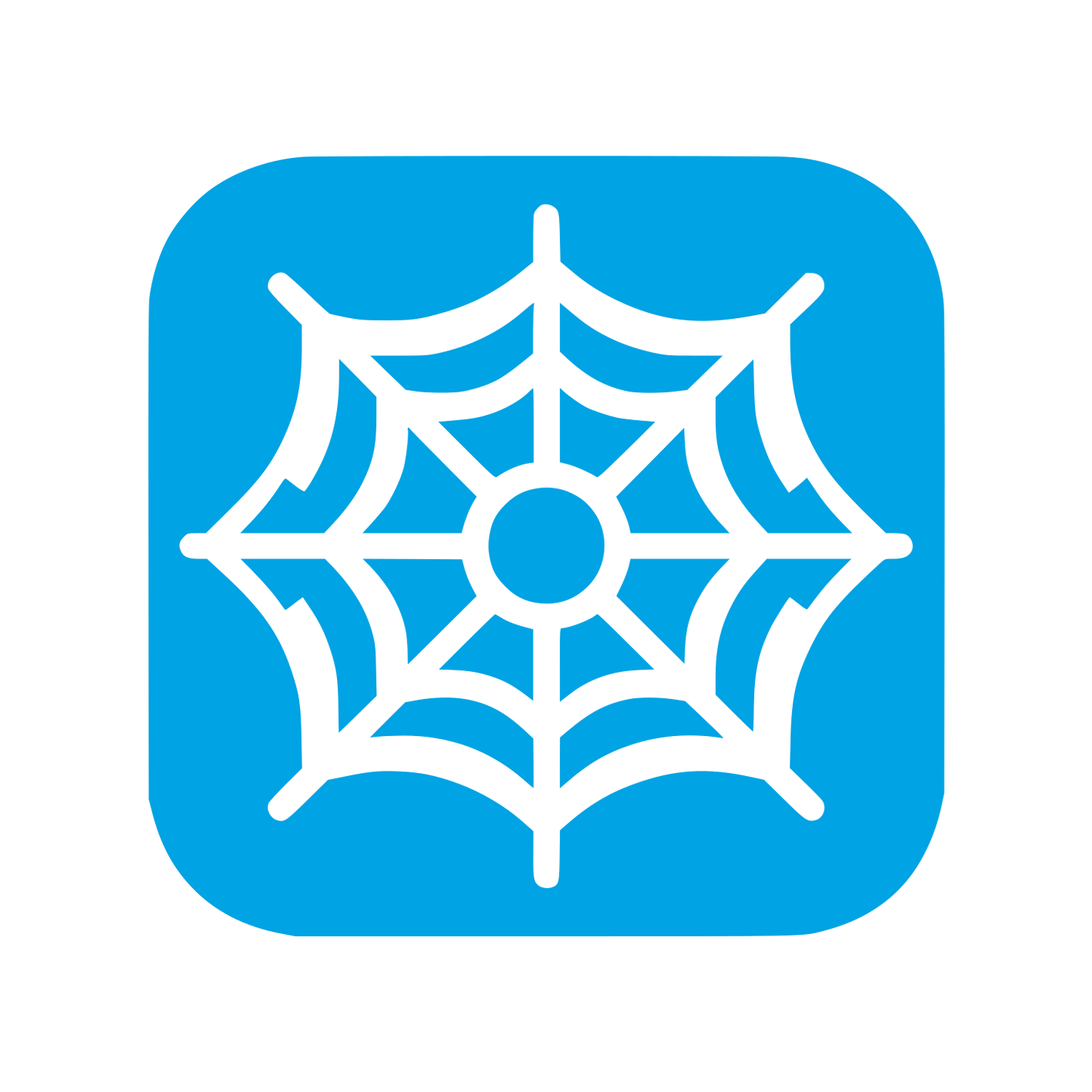 Web Spider Logo #00a3e4