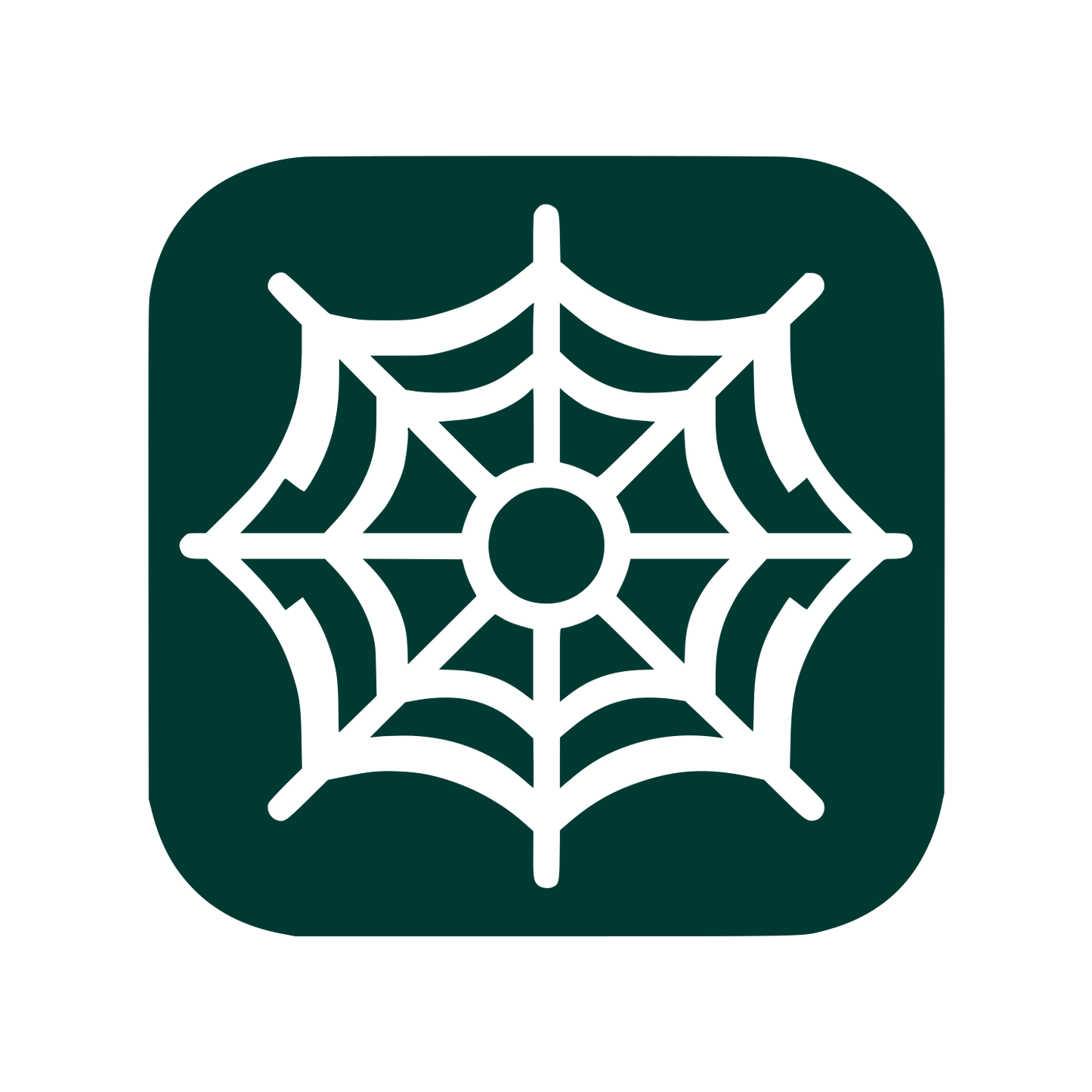 Web Spider Logo #003932