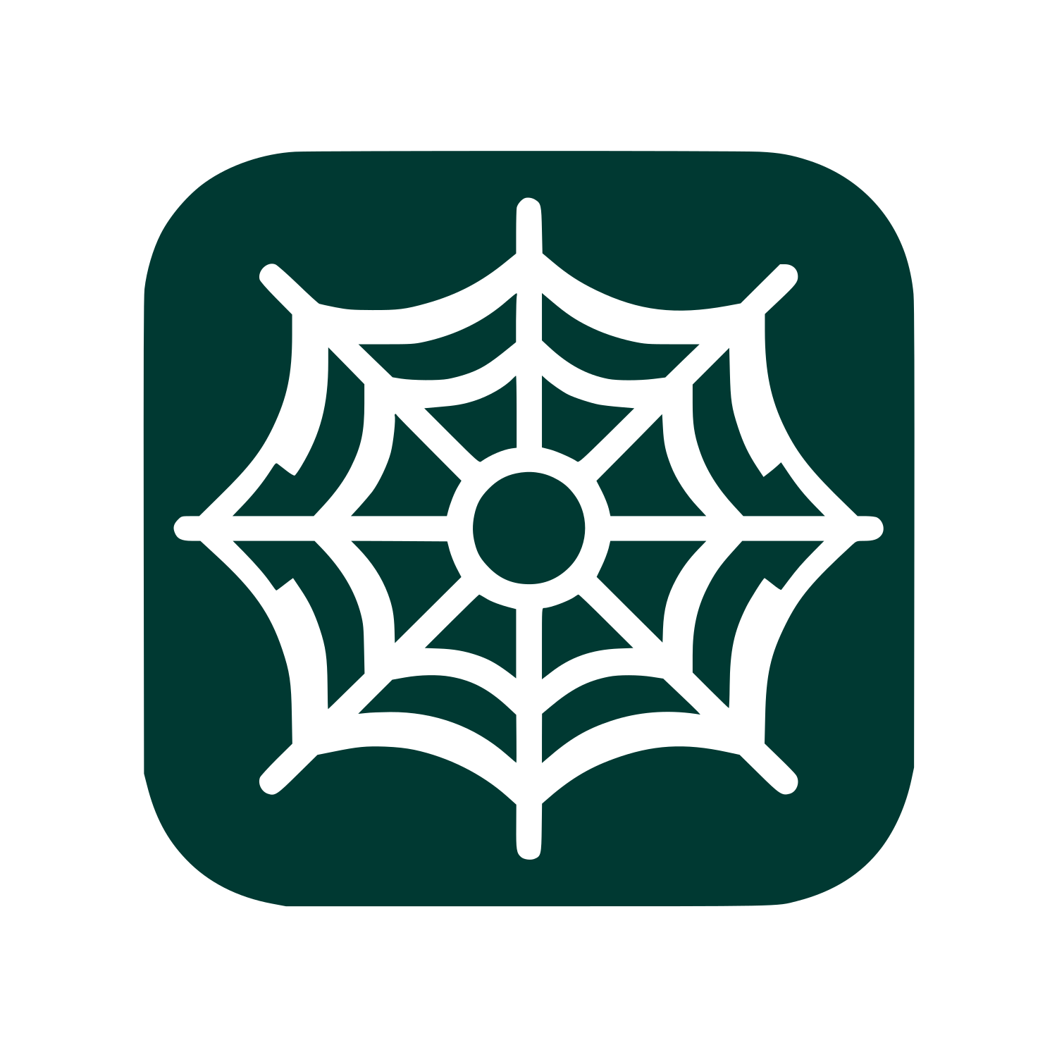 Web Spider Logo #003932