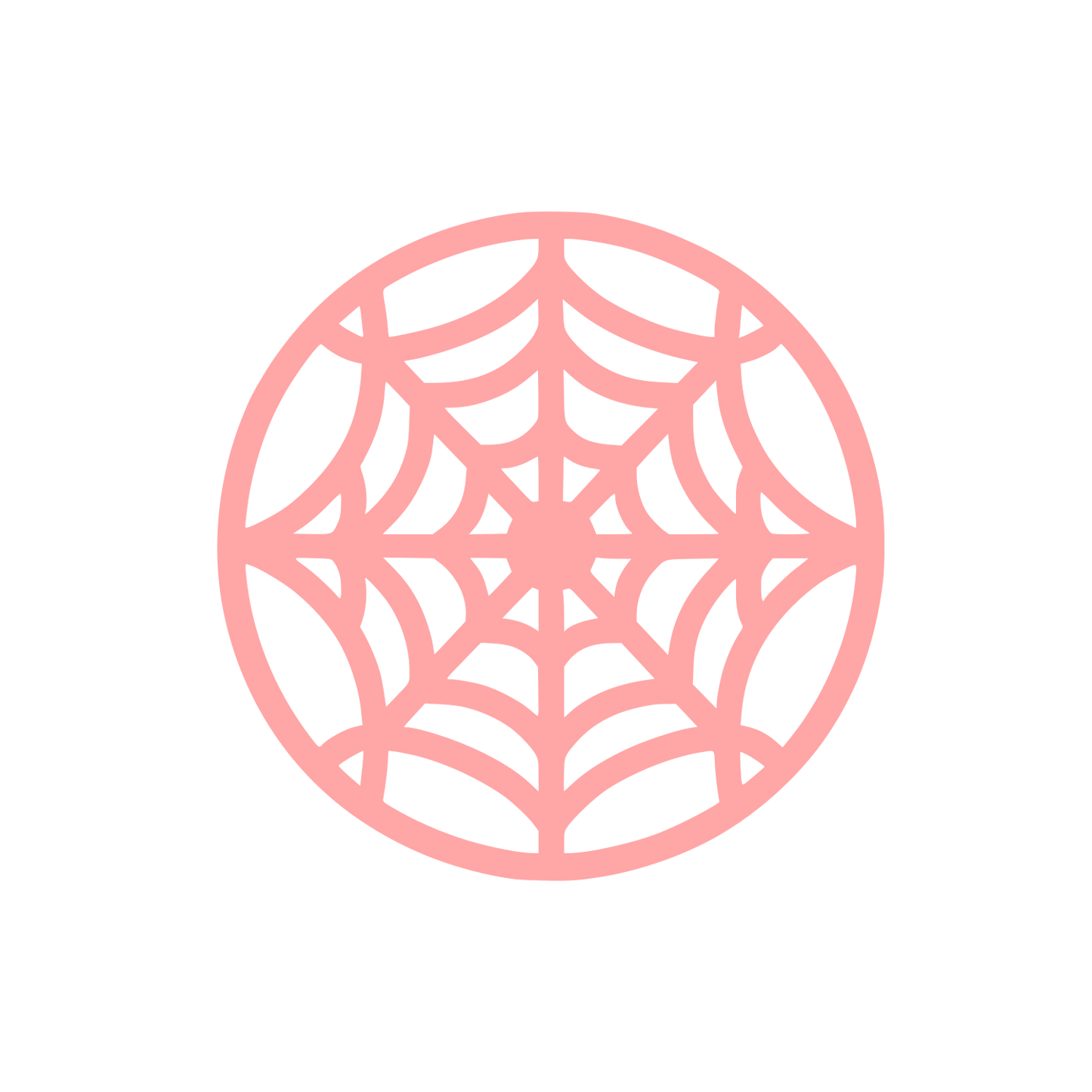 Spider Web Logo #ffa6a6