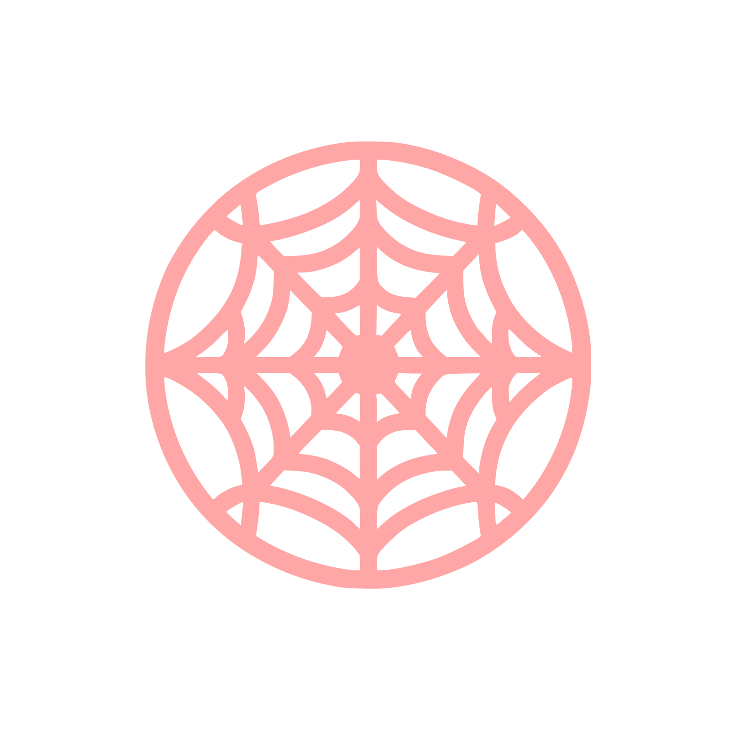 Spider Web Logo #ffa6a6