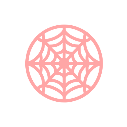 Spider Web Logo #ffa6a6