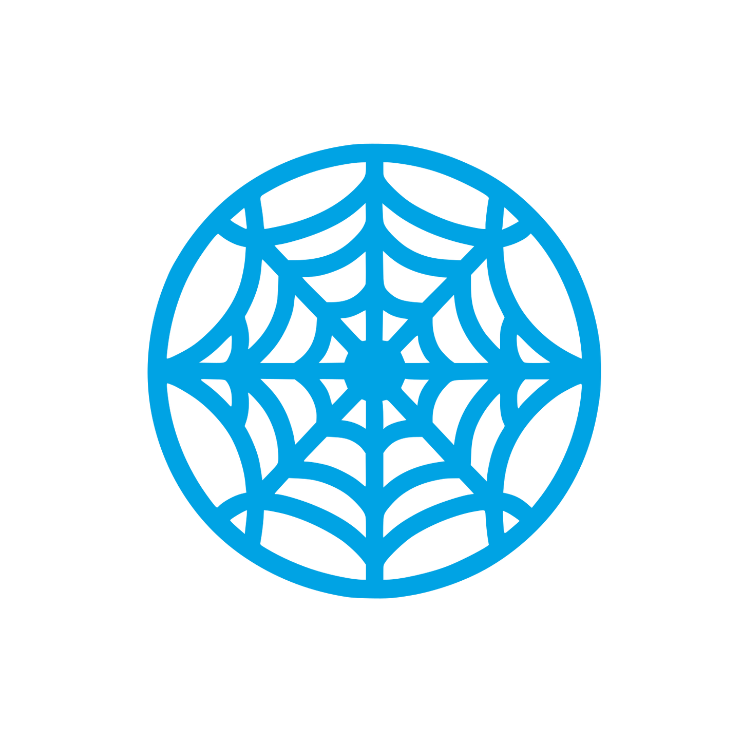 Spider Web Logo #00a3e4