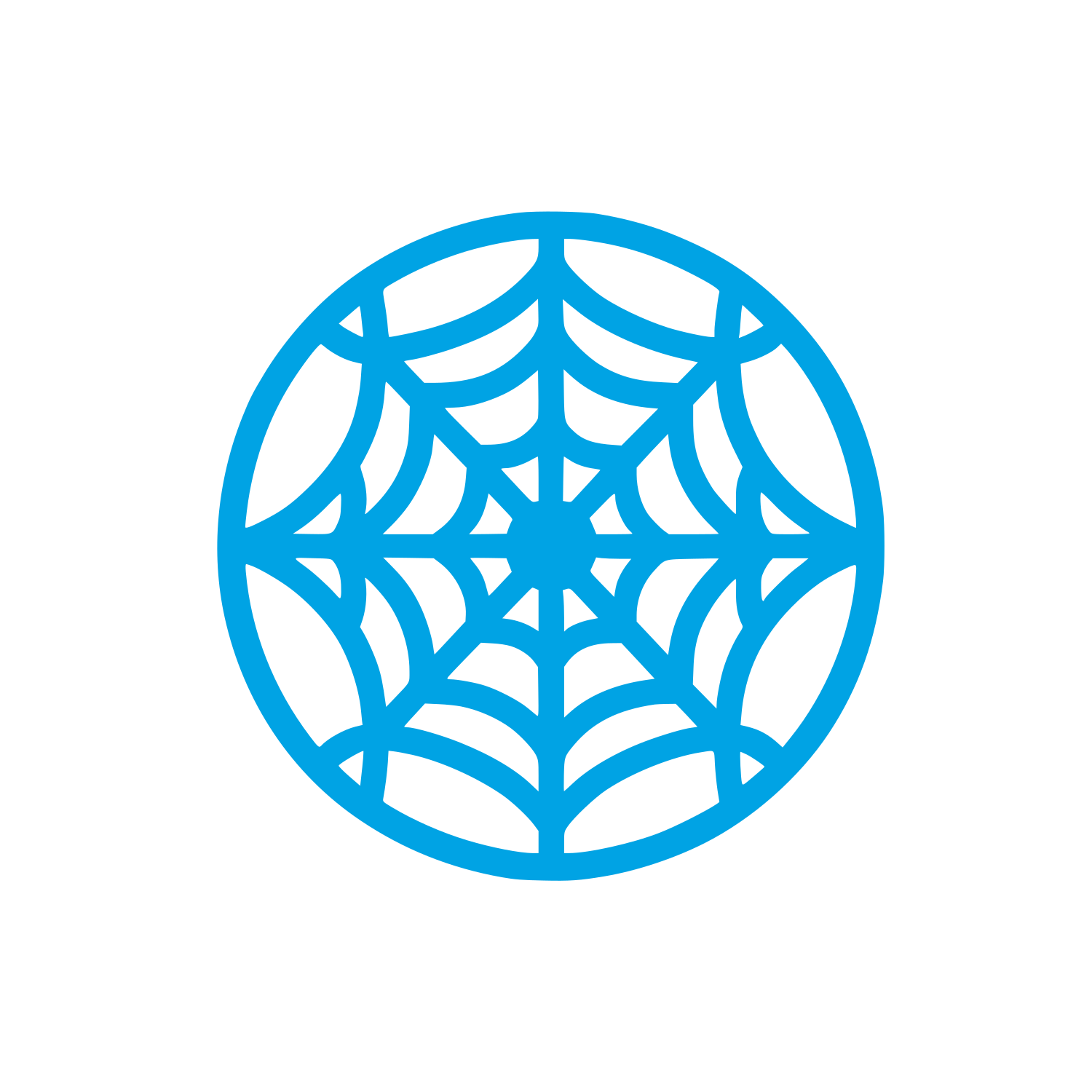 Spider Web Logo #00a3e4