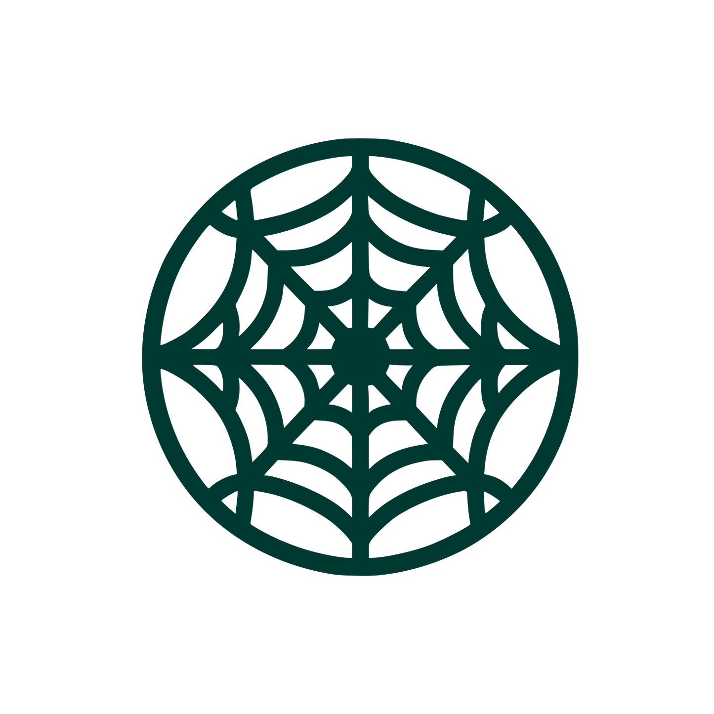 Spider Web Logo #003932